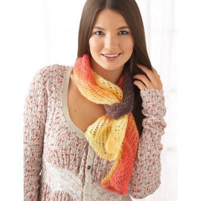 Patons All About You Scarf Free Easy Women's Knit Pattern