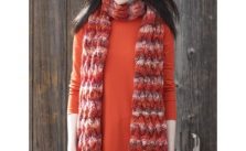 Patons Basketweave Cable Scarf Free Intermediate Women’s Knit Pattern