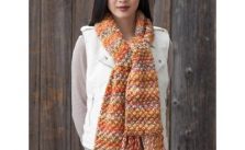 Patons Bramble Stitch Scarf Free Easy Women’s Knit Pattern