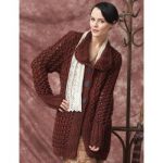 Patons Charming Cardigan Free Intermediate Women's Knit Pattern