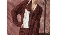 Patons Charming Cardigan Free Intermediate Women’s Knit Pattern