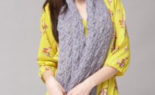 Patons Delicate Cables Scarf & Shawl Free Intermediate Women’s Knit Patterns