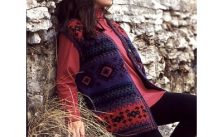 Patons Faraway Places Fair Isle Vest Free Knitting Pattern