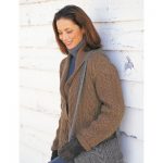 Patons Garter and Cables Jacket Free Intermediate Women's Knit Pattern