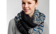 Patons Infinity Waves Scarf Free Knitting Pattern