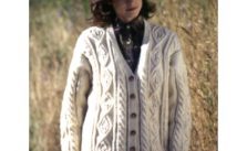 Patons Leaf in a Cable Panel Cardigan Free Knit Pattern