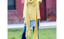 Meridian Scarf Free Beginner Women’s Knit Pattern