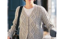 Patons Must Have Cardigan Cabled Knit Pattern