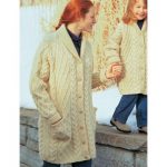 Patons Shawl-Collar Jacket with Cables