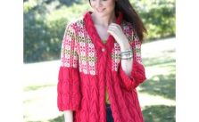 Patons Swingy Cardigan Free Intermediate Women’s Knit Pattern