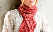 Safina free cable and lace scarf knitting pattern