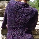 Sofia Knit Cardigan with Cabled Back Pattern