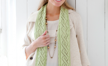 Twisty Lace Scarf Free Knitting Pattern