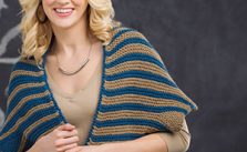 Undulating Waves Graphic Scarf Free Knitting Pattern