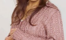 Cabled Silk Cardigan Free Knitting Pattern