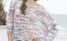 Olga summer lace sweater free knitting pattern