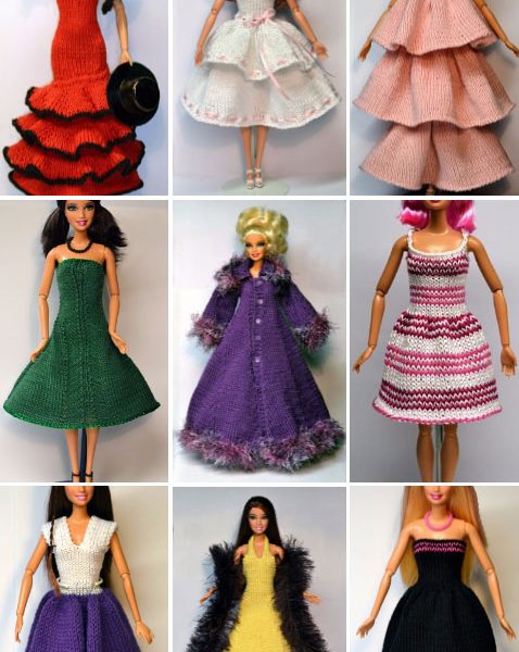 Amazing Barbie Clothes to Knit for Free