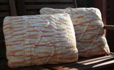 Autumn Cushions Free Cabled Knitting Pattern