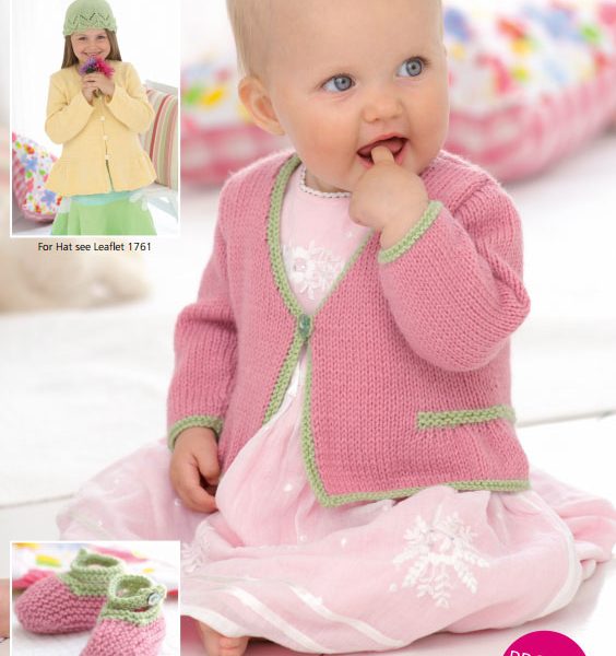 Baby Cardigans and Shoes Set Free Knitting Pattern