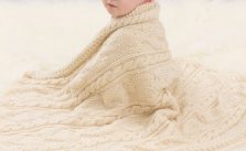 Baby Loves Cables Throw Free Knitting Pattern