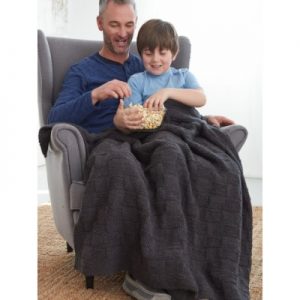 Basketweave Afghan Free Beginner Knit Pattern