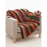 Bernat Basic Stripes Blanket Free Easy Knit Pattern
