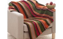 Bernat Basic Stripes Blanket Free Easy Knit Pattern