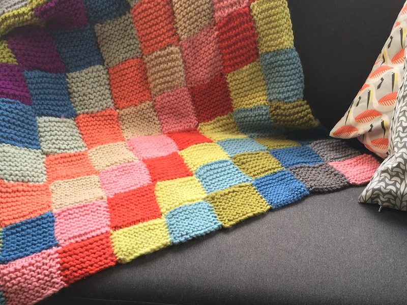 Blanket for Calais Free Knitting Pattern