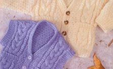 Cabled Waistcoat & Cardigan Knit Pattern for Baby