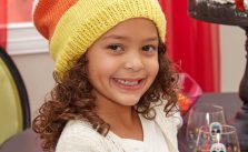 Candy Corn Slouchy Hat Free knitting Pattern