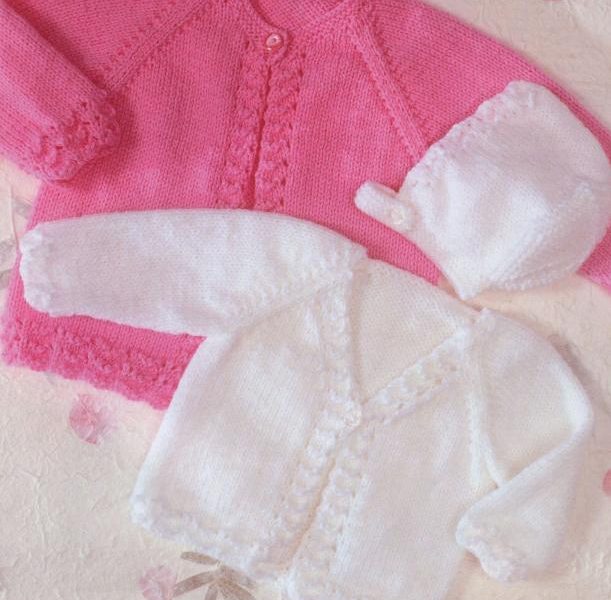 Cardigans and Bonnet free knit pattern
