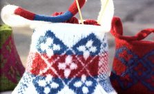 Celtic Flower Bag Felted Free Knitting Pattern