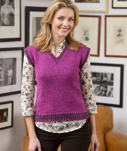 Classic Vest Free Knitting Pattern