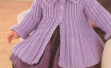 Coat & Bonnet Baby Knitting Set