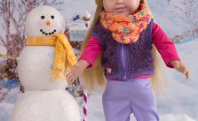 Cowl & Beanie for 18” Doll Free Knit Pattern