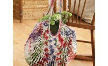 Cream Market Bag Free Knitting Pattern