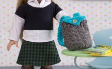 Dolls Day at School Free Knitting Pattern