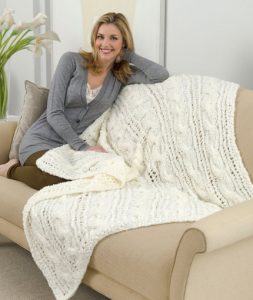 Dreamy Decor Throw Free Knitting Pattern