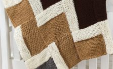 Easy Knit Zigzag Afghan free knitting pattern