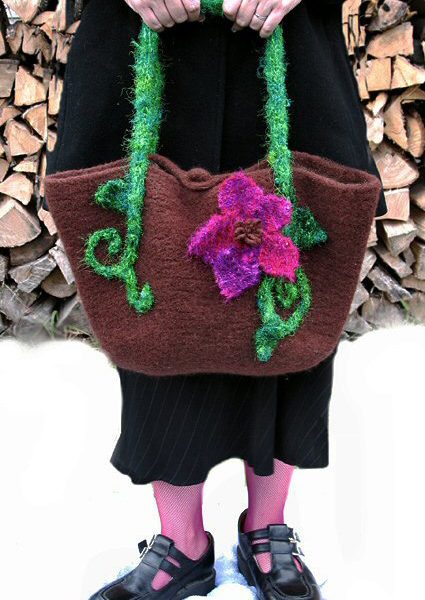 Entangled free bag knitting pattern