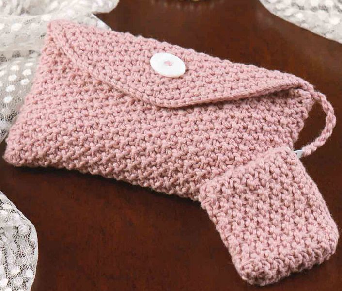 Silky Pink Evening Bag with Coin Purse