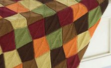 Falling Leaves Afghan free easy knit pattern