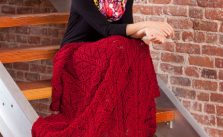 Fans and Cables Throw Free Knitting Pattern
