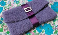 Felted clutch free knitting pattern