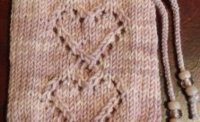 Free Two of Hearts Tarot Bag Knitting Pattern
