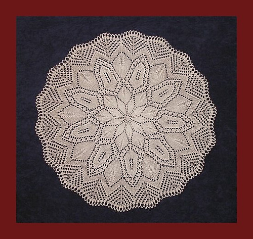 Free circular doily knitting pattern