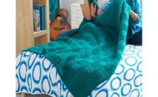 Garter Blocks Blanket Free Intermediate Knit Pattern