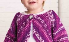 Garter Stitch Baby Bloero free knitting pattern