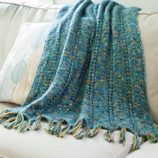 Kachess Ripple Stitch Throw Free Knitting Pattern