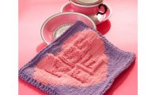 Kiss Me Candy Dishcloth Free Knitting Pattern
